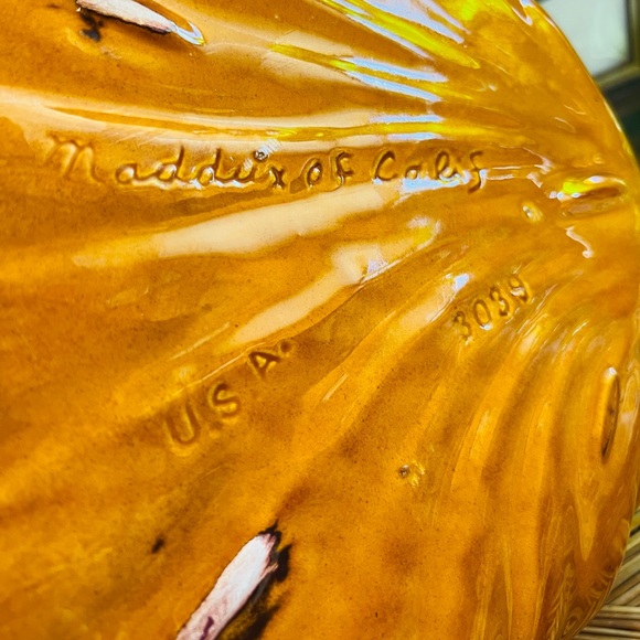 Vintage Maddux of California Clam Art Pottery Trinket Dish Oversized Ash Tray - Picture 5 of 7